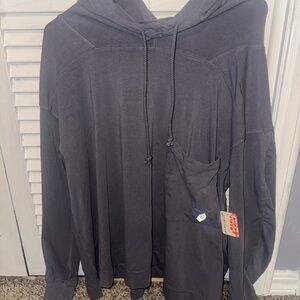 FP Movement by Free People Oversized Blue Long Sleeve Hoodie